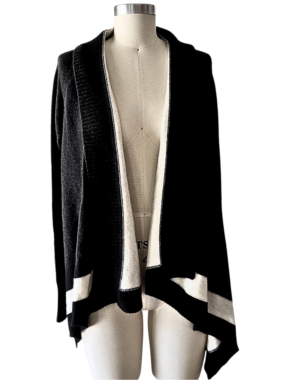 Banana Republic Open-Front Color Block Women's Sweater Cardigan
